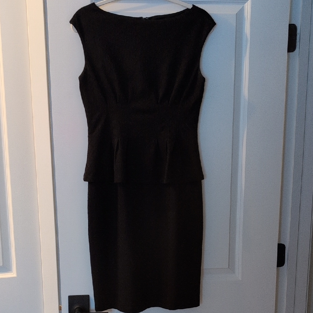 American Living Black Peplum Mini Dress